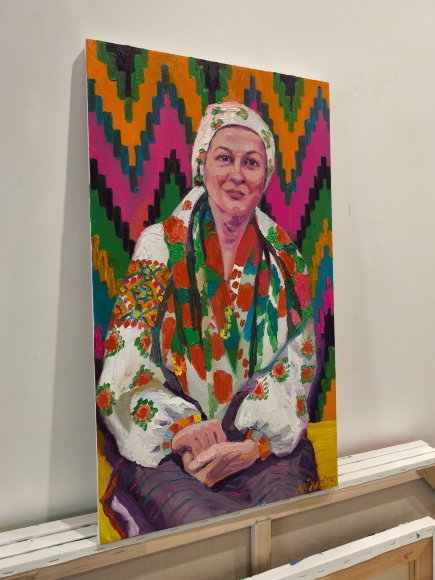 Painting Housewife, artist Nina Lytvyn
