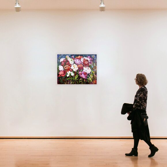 Картина Пионы, художник Русина Наталья Картина Пионы, художник Русина Наталья