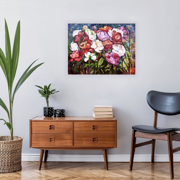 Картина Пионы, художник Русина Наталья Картина Пионы, художник Русина Наталья