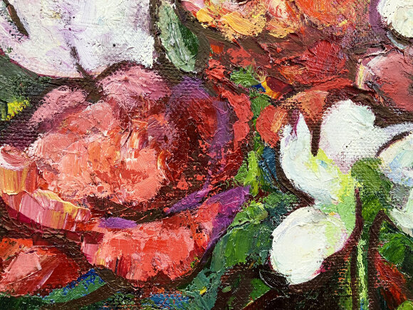 Картина Пионы, художник Русина Наталья Картина Пионы, художник Русина Наталья