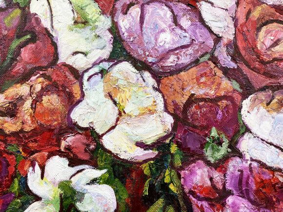 Картина Пионы, художник Русина Наталья Картина Пионы, художник Русина Наталья