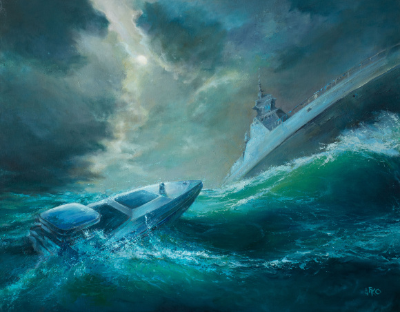 Painting Confrontation 2, artist Kolomiyets Ruslan