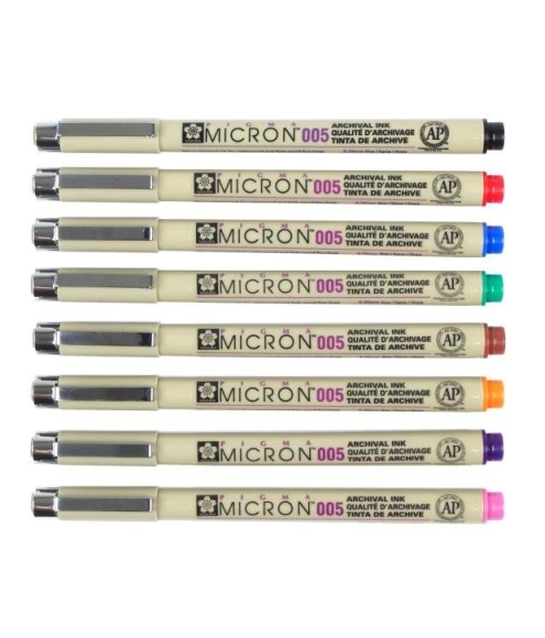 Линер PIGMA MICRON (0.05), 0,2мм Оранжевый, Sakura