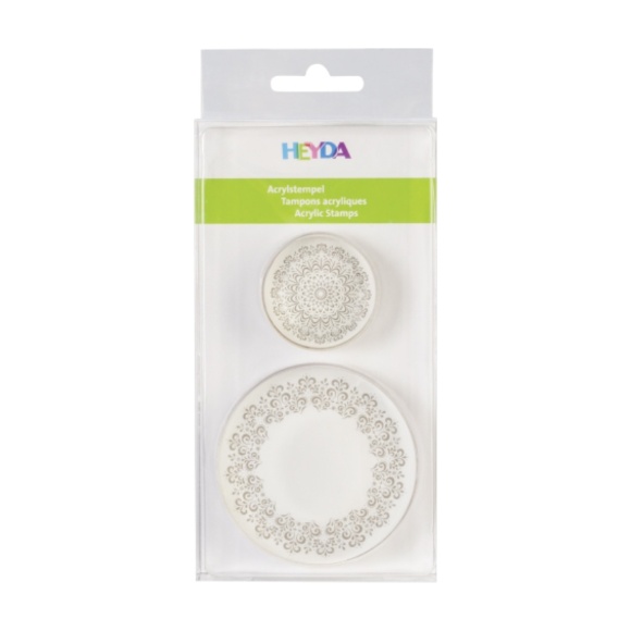 Набор резиновых штампов Кружево4 2шт Heyda