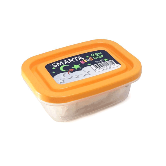 Пластика самозастывающая Белая Glow in Dark 50 г Smarta Пластика самозастывающая Белая Glow in Dark 50 г Smarta