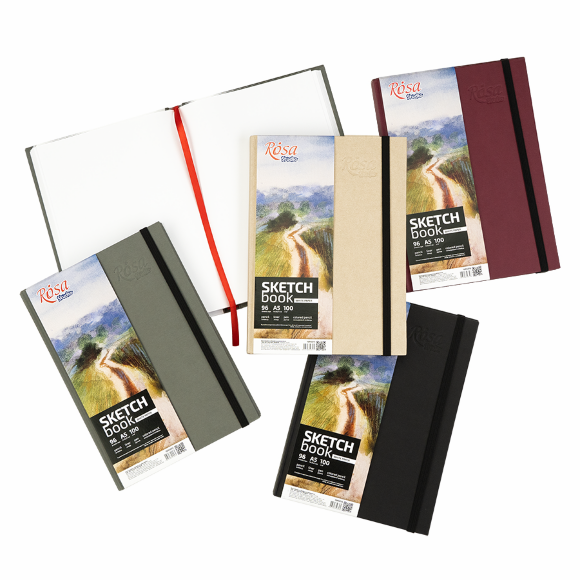 Блокнот для рисунка A5 (14,8х21см) 100г/м2 96л. кремовый ROSA Studio Блокнот для рисунка A5 (14,8х21см) 100г/м2 96л. кремовый ROSA Studio