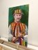 Painting Hutsuls, artist Nina Lytvyn