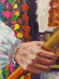 Painting Hutsuls, artist Nina Lytvyn