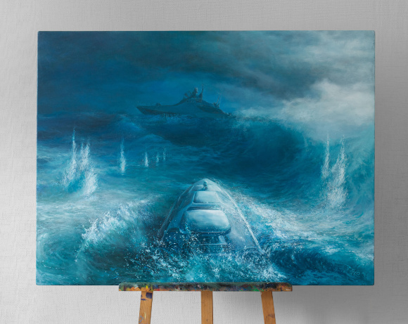 Painting Confrontation, artist Kolomiyets Ruslan