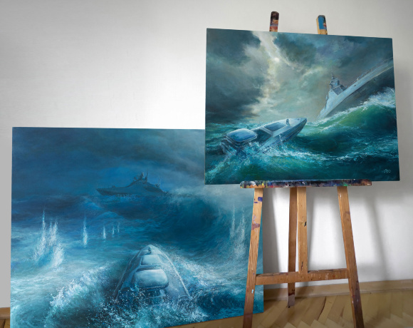 Painting Confrontation, artist Kolomiyets Ruslan