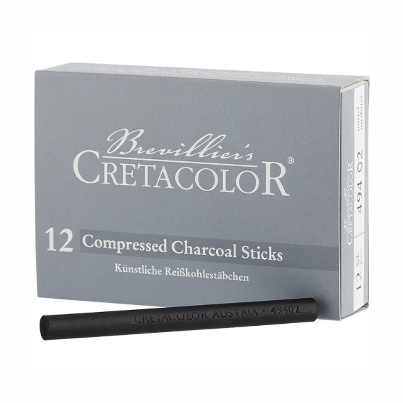 Уголь прессованный 12 шт medium Cretacolor Уголь прессованный 12 шт medium Cretacolor