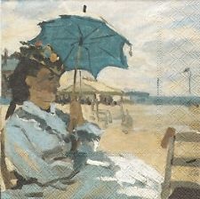 Декупажные салфетки "Пляж в Трувиль" 33х33см 18,5г/м2 20шт Abiente