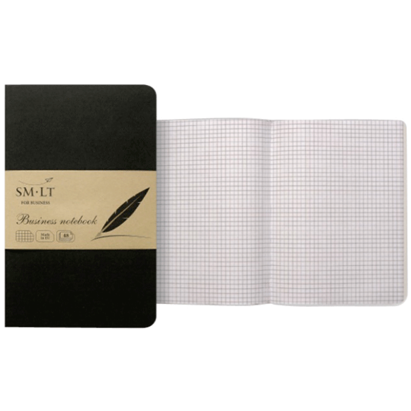 Блокнот BUSINESS А5 (210х132мм) 70г/м2 48л белый в клетку SMILTAINIS Блокнот BUSINESS А5 (210х132мм) 70г/м2 48л белый в клетку SMILTAINIS