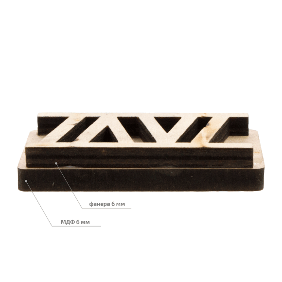 Штамп для забойки №11 серия Геометрия 6х3см ROSA TALENT