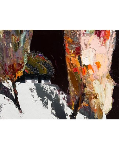 Картина Фиалка. Дом Ивана Крамского, художник Чижов Андрей Картина Фиалка. Дом Ивана Крамского, художник Чижов Андрей