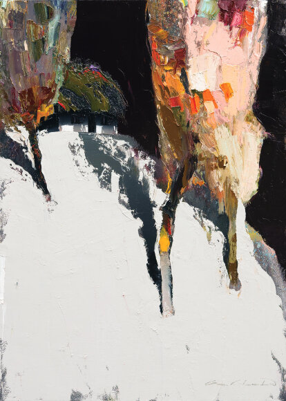 Картина Фиалка. Дом Ивана Крамского, художник Чижов Андрей Картина Фиалка. Дом Ивана Крамского, художник Чижов Андрей