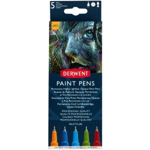 Набор цветных ручек PAINT PEN PALETTE №2, 5шт Derwent