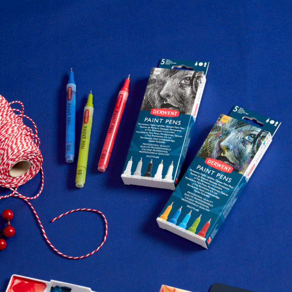 Набор цветных ручек PAINT PEN PALETTE №2, 5шт Derwent