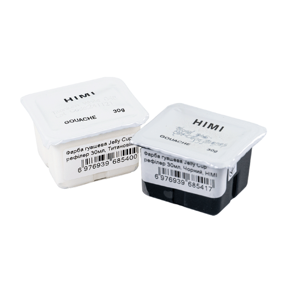 Краска гуашевая (рефиллер) Jelly Cup 30мл Титановый белый HIMI