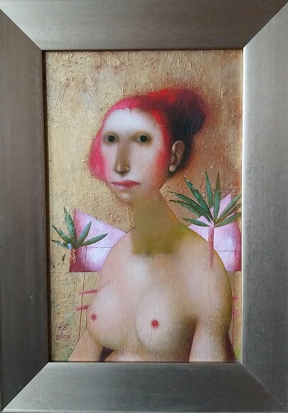 Painting Redheaded Angel, artist Radko Vladimir
