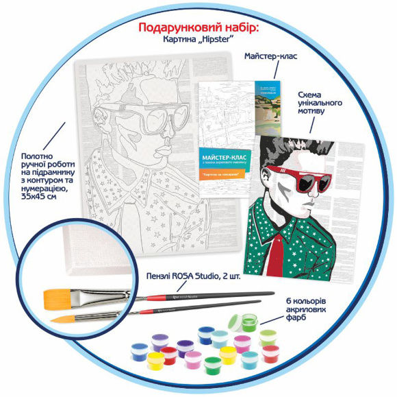 Картина по номерам "Hipster" ROSA START