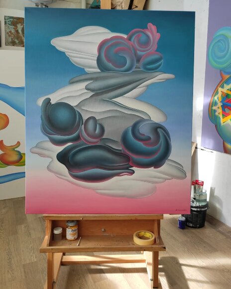 Painting Wind Whisper, artist Adamina Schneider Painting Wind Whisper, artist Adamina Schneider