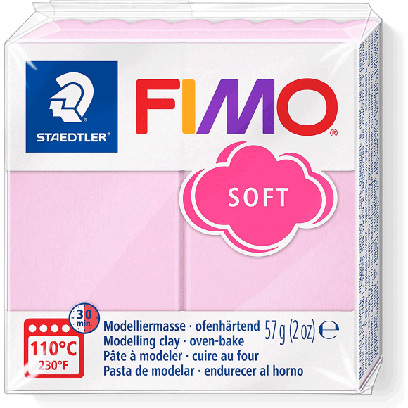Пластика для бижутерии Soft Ванильная пастельная 57г Fimo