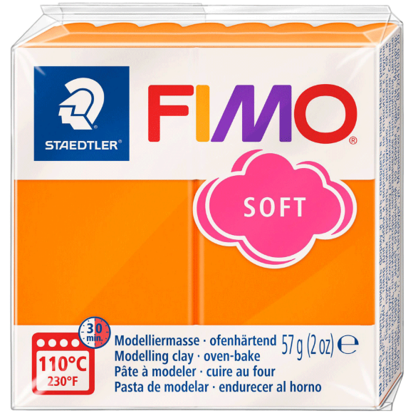 Пластика для бижутерии Soft Ванильная пастельная 57г Fimo