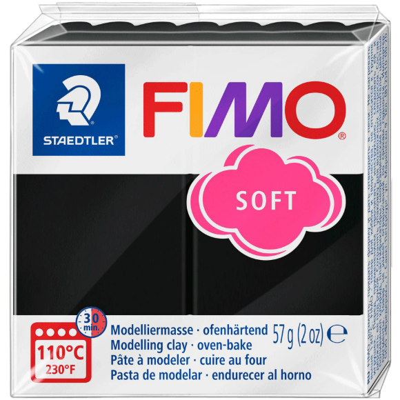 Пластика для бижутерии Soft Ванильная пастельная 57г Fimo