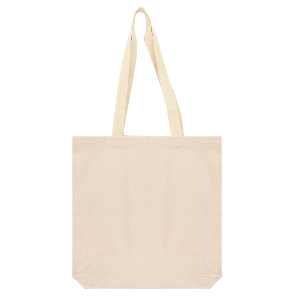 Сумка из хлопка с дном 38х35х7см ручка 70см небеленый хлопок 220 г/м2 ROSA Talent Сумка из хлопка с дном 38х35х7см ручка 70см небеленый хлопок 220 г/м2 ROSA Talent