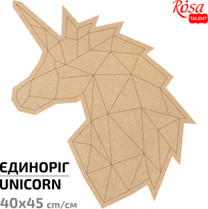 Основа для декорирования панно-мозаика "Единорог" 2 МДФ 40х45см ROSA TALENT
