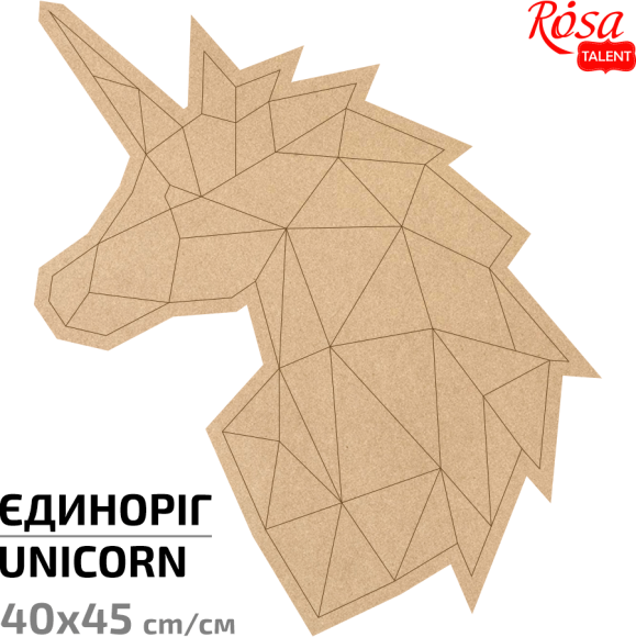 The basis for decorating the mosaic panel "Unicorn" 2 MDF 40x45cm ROSA TALENT