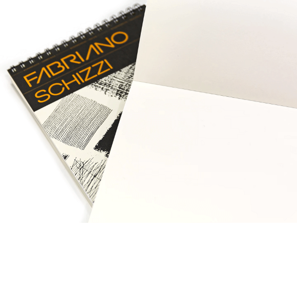 Альбом для эскизов на спирали Schizzi Sketch А4 90г/м2 80л 20% хлопок Fabriano