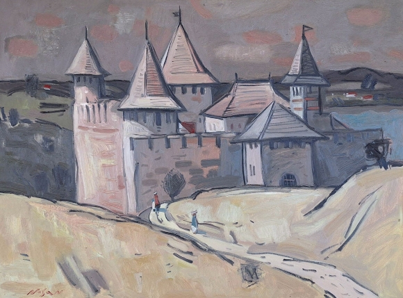 Painting The Khotyn fortress, artist Nosan Volodymyr