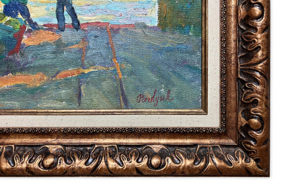 Painting At the yacht club, Odessa, artist Pavlyuk Galina - sold Painting At the yacht club, Odessa, artist Pavlyuk Galina - sold