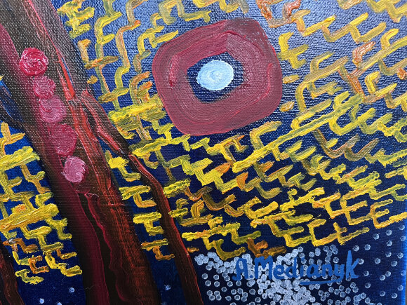 Painting Paths of the Subconscious, artist Medyanik Anna