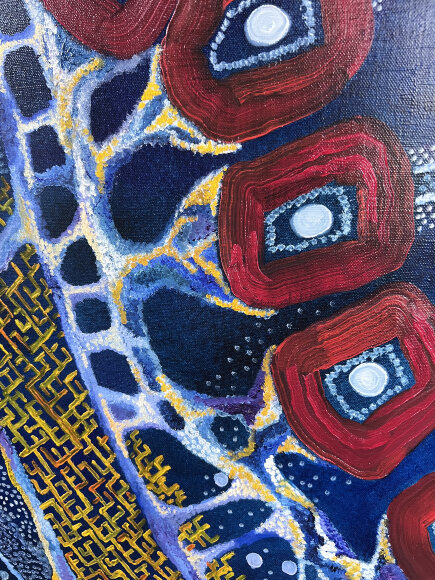 Painting Paths of the Subconscious, artist Medyanik Anna