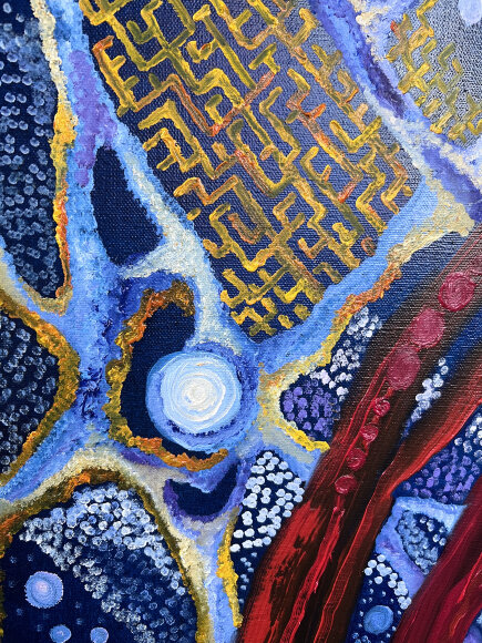 Painting Paths of the Subconscious, artist Medyanik Anna