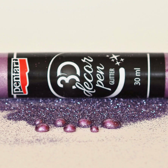 Контур Эффект 3Д жемчуг прозрачный Желтый 30 мл Pentart