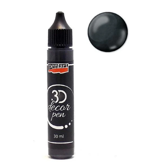 Контур Эффект 3Д жемчуг прозрачный Желтый 30 мл Pentart