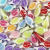 Assorted plastic leaf beads, 50 pcs.