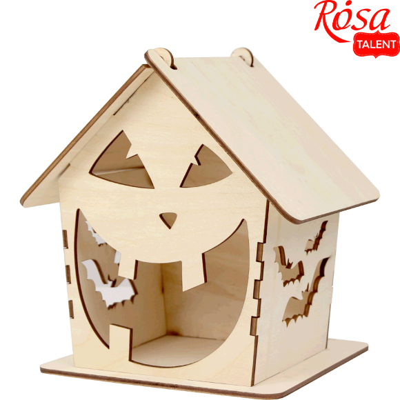 Заготовка „Домик для сладостей“ фанера 15х15х18см ROSA TALENT