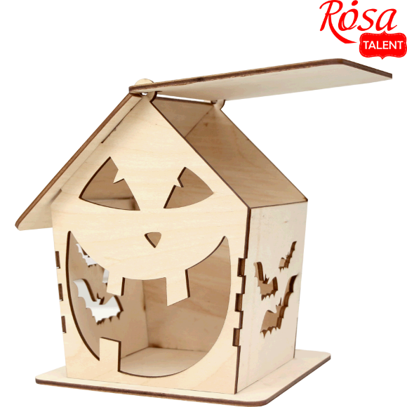 Заготовка „Домик для сладостей“ фанера 15х15х18см ROSA TALENT
