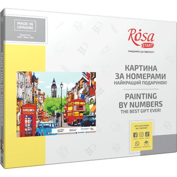 Картина по номерам „London Street“ 35×45см в коробке ROSA START Картина по номерам „London Street“ 35×45см в коробке ROSA START