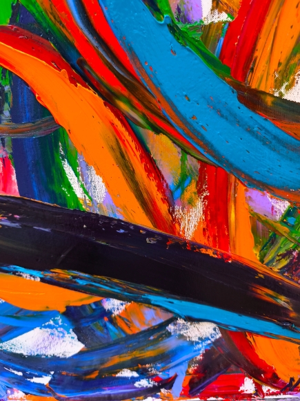 Painting Flight 2, artist Nina Lytvyn