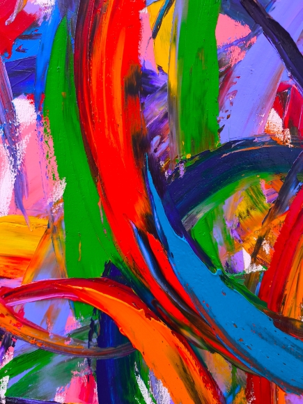 Painting Flight 2, artist Nina Lytvyn