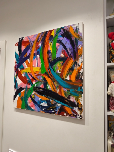 Painting Flight 2, artist Nina Lytvyn