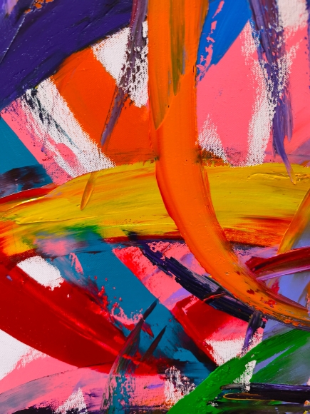 Painting Flight 2, artist Nina Lytvyn