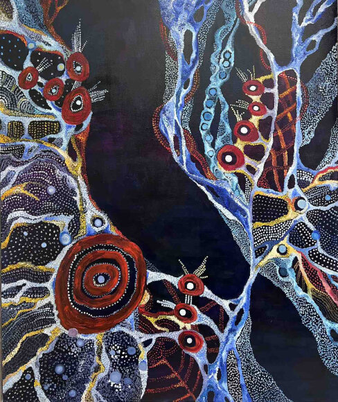 Painting Labyrinths of the Mind, artist Medyanik Anna