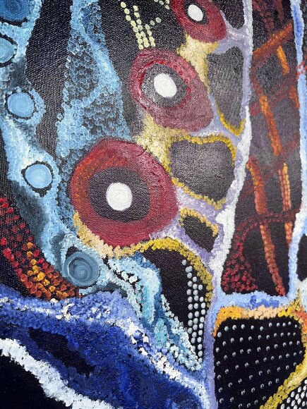 Painting Labyrinths of the Mind, artist Medyanik Anna Painting Labyrinths of the Mind, artist Medyanik Anna